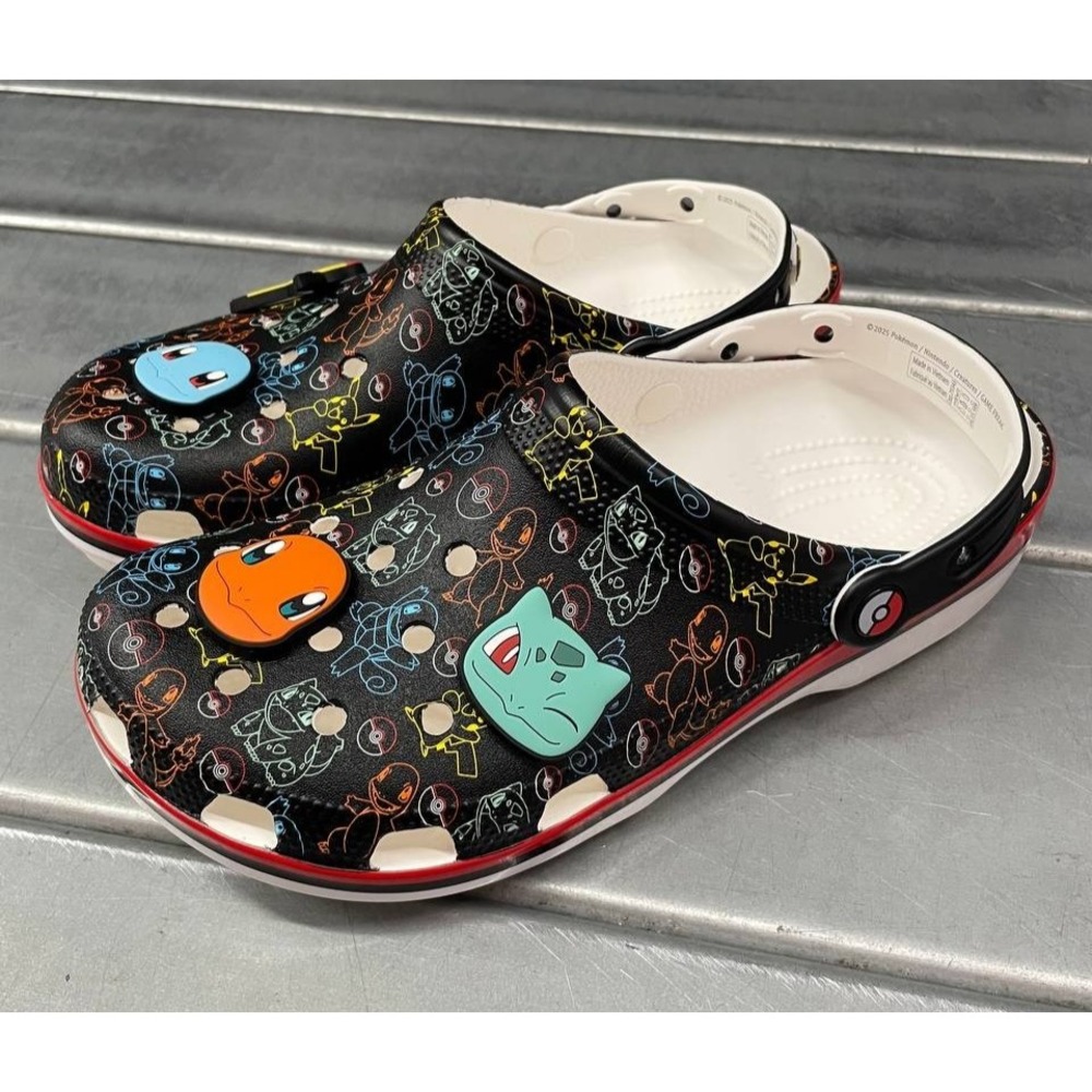 Crocs Pokemon Classic Clog Mens 9 Womens 11‎ Pikachu Starter Pokemon
